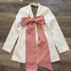 YAYLEE Bow Blazer Dress
